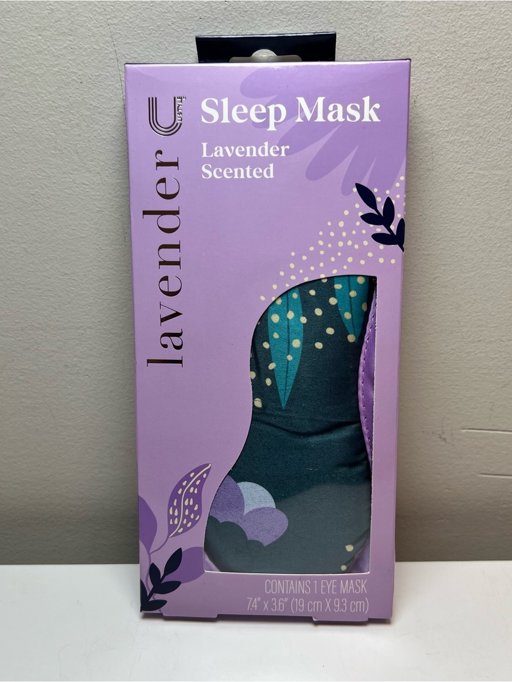Lavender Scented Sleep Mask - Purple Packaging